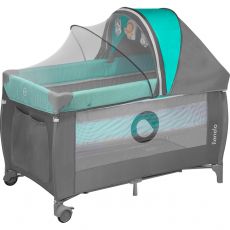 Манеж-ліжечко Lionelo Sven Plus Turquoise Grey